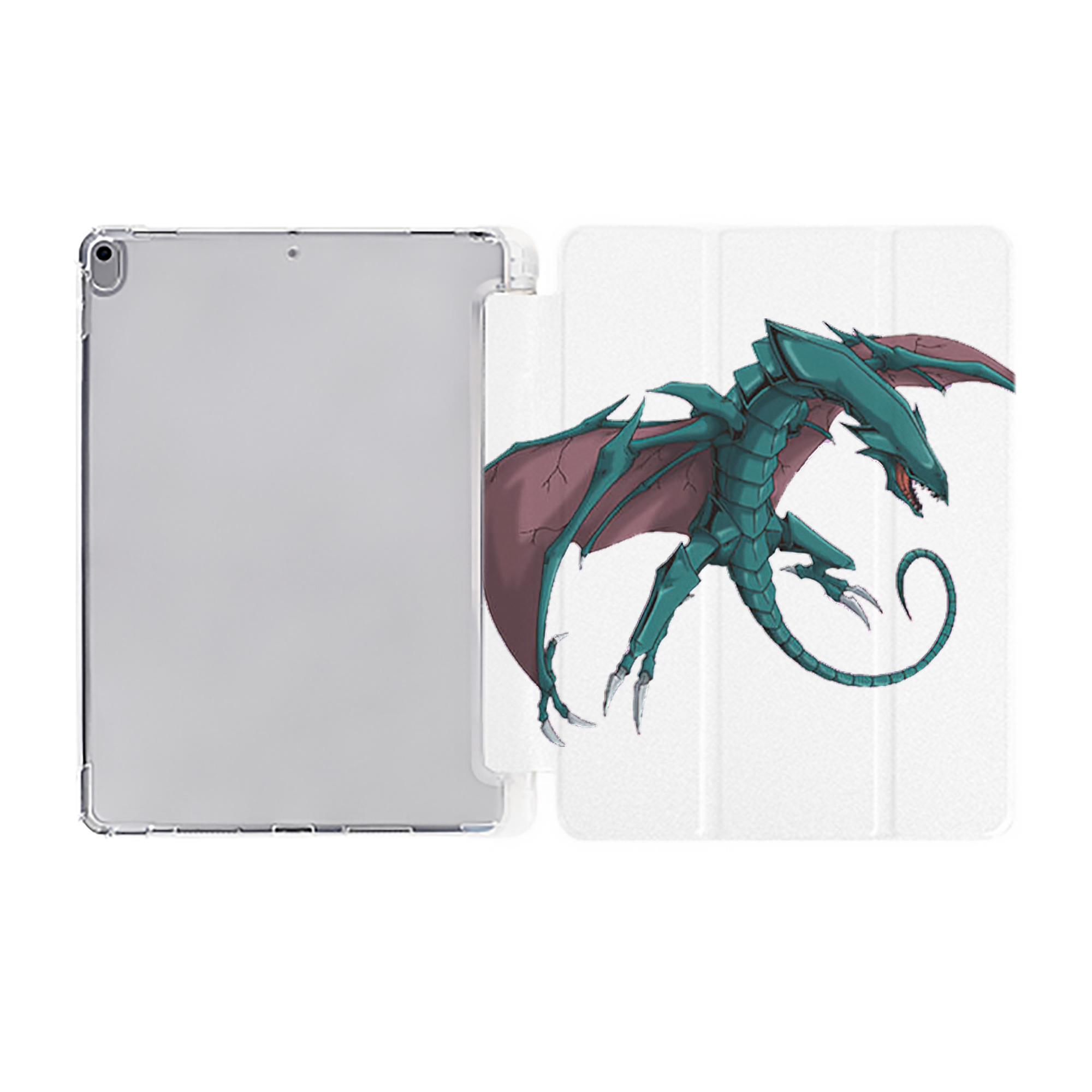 （画像用） 遊☆戯☆王 Yu-Gi-Oh! IPad ケース ペン収納付き 三つ折りスタンド PUレザー×シリコン 対応機種9.5/10.5/10.9インチ